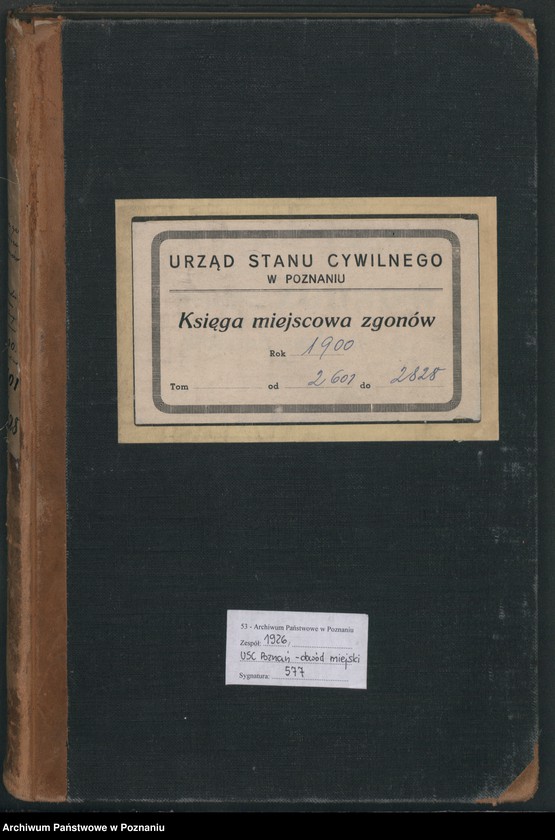 Obraz 2 z jednostki "Księga miejscowa zgonów"