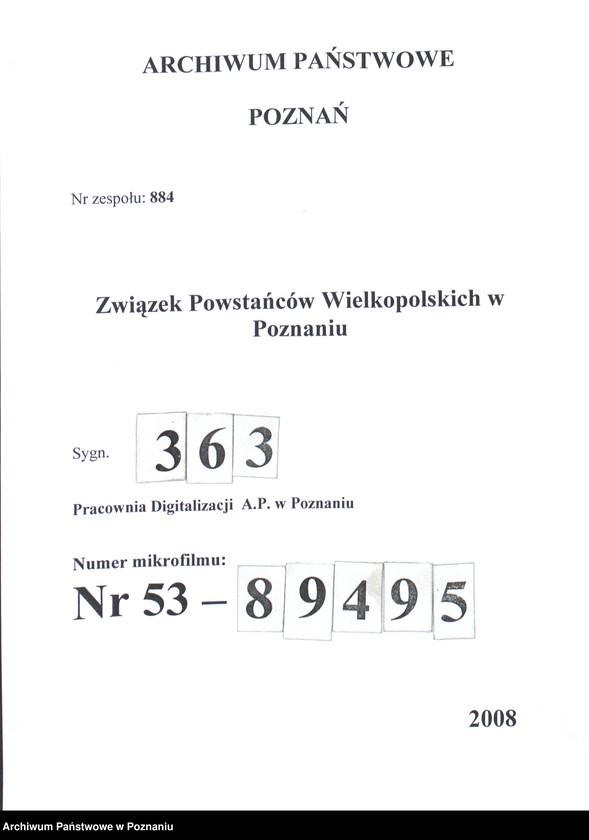 Obraz 1 z jednostki "Żytowiecko, powiat Gostyń - akta koła."