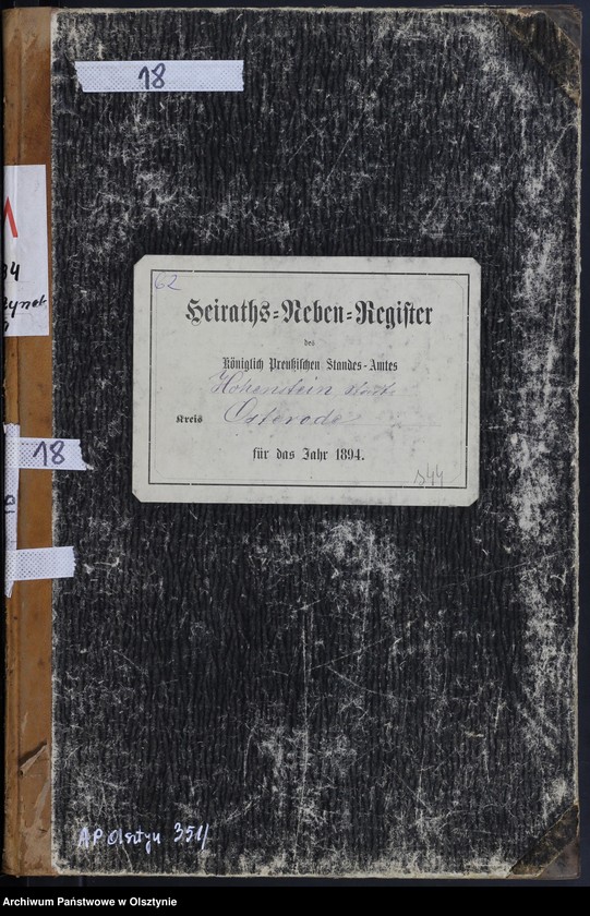 image.from.unit.number "Heiraths-Neben-Register Nr 1 - 21"