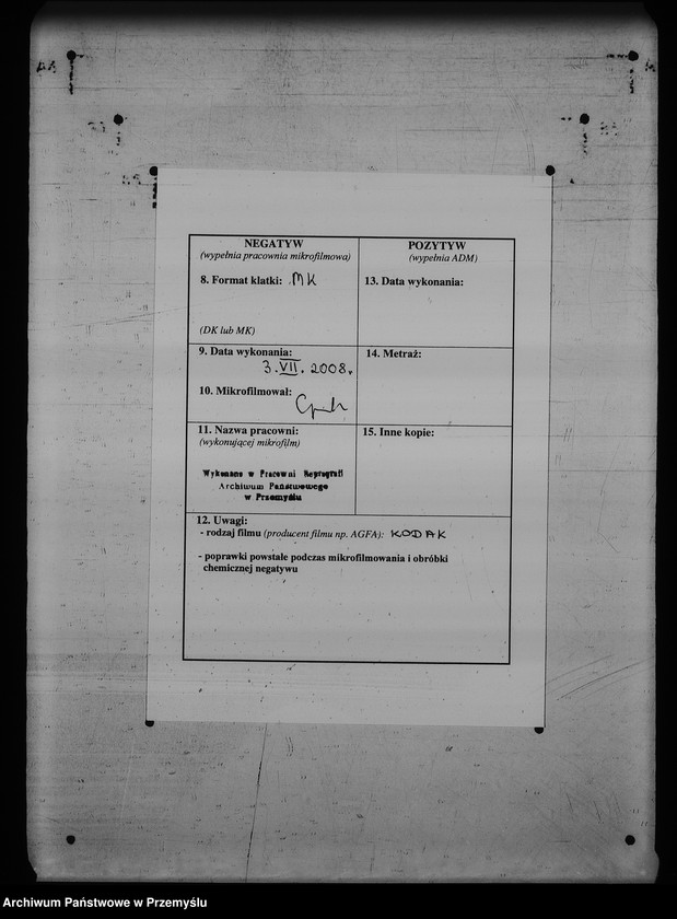 image.from.unit.number "[Kopie ksiąg metrykalnych parafii Śliwnica z filiami Komary, Tarnawce (dekanat Przemyśl)]"