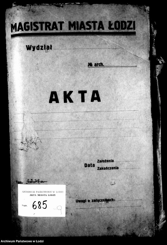 Obraz 4 z jednostki "Dowody przyjętych chorych do szpitala św. Aleksandra w Łodzi w 1861 r."