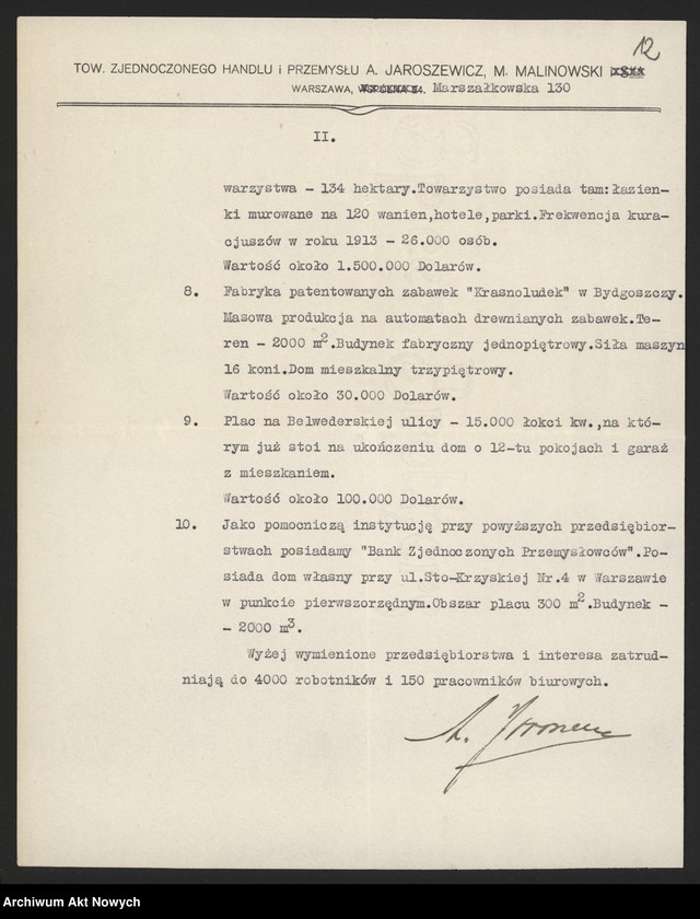 image.from.unit.number "Jaroszewicz A. (przemysłowiec); Załączniki: nota A. Jaroszewicza o swych aktywach; L.4"