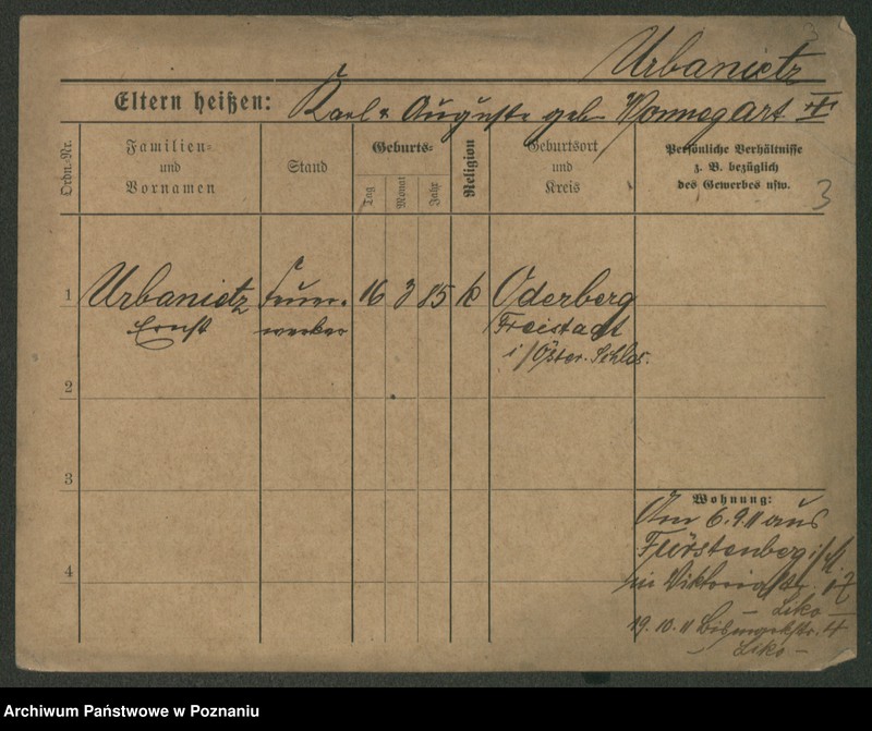 Obraz 10 z jednostki "Urbaniec - Urbański (żonaci i wdowy)"