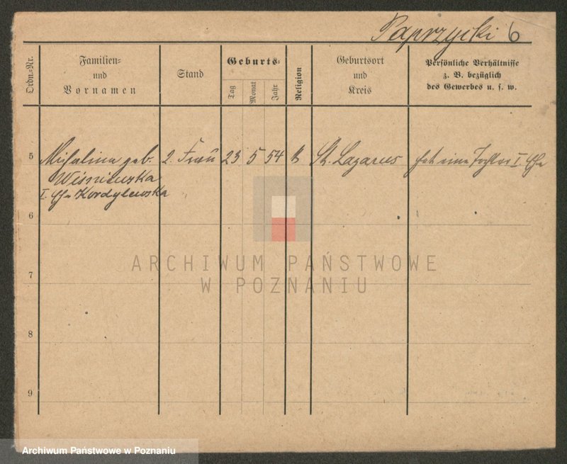 Obraz 6 z jednostki "Paprzycki - Pasiak"