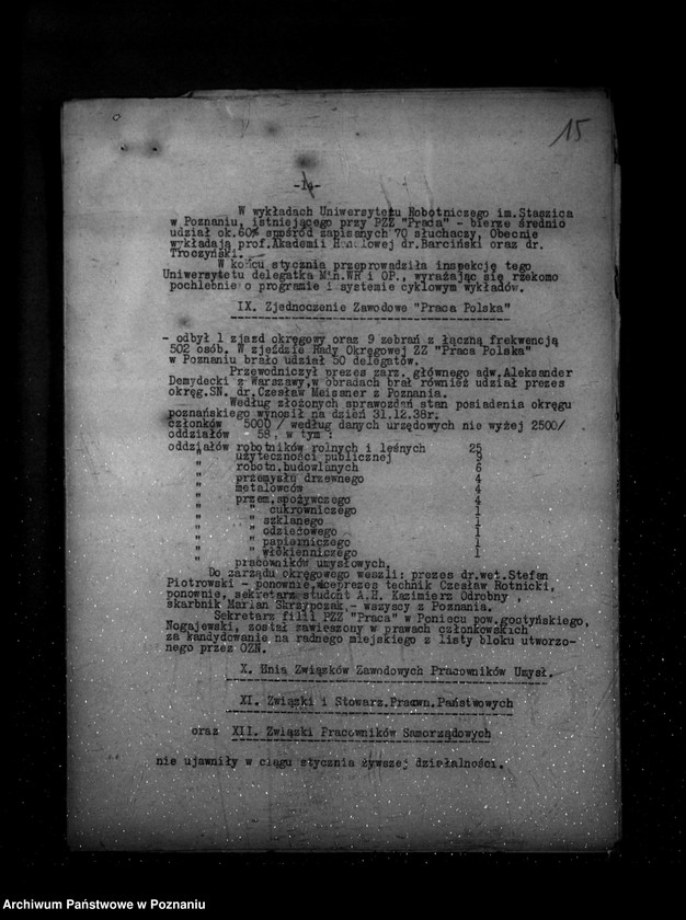 Obraz 19 z jednostki "Sprawozdanie sytuacyjne ze stanu bezpieczeństwa za miesiące styczeń-maj, lipiec 1939 r. oraz sprawozdanie z polskiego legalnego ruchu politycznego za miesiąc czerwiec 1939 r."