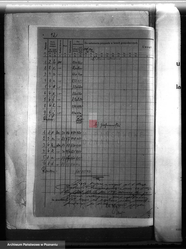 Obraz 14 z jednostki "Plan urządzenia gospodarstwa leśnego lasu majętności Łężeczki w powiecie międzychodzkim 1930-1939"