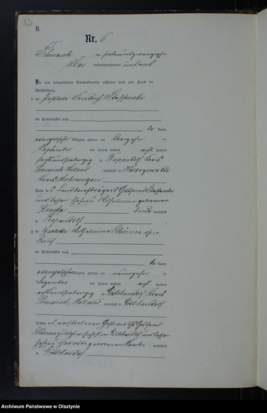 image.from.unit.number "Heiraths-Neben-Register Nr 1 - 20"