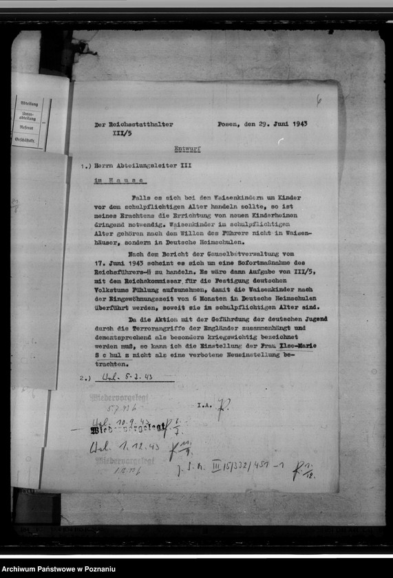 Obraz 10 z jednostki "Kindererziehungsheim Samter (Szamotuły). Oberschule in Samter"