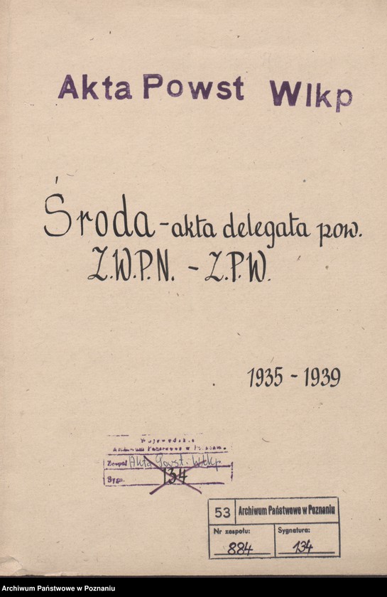 Obraz 3 z jednostki "Środa - akta delegata powiatowego."