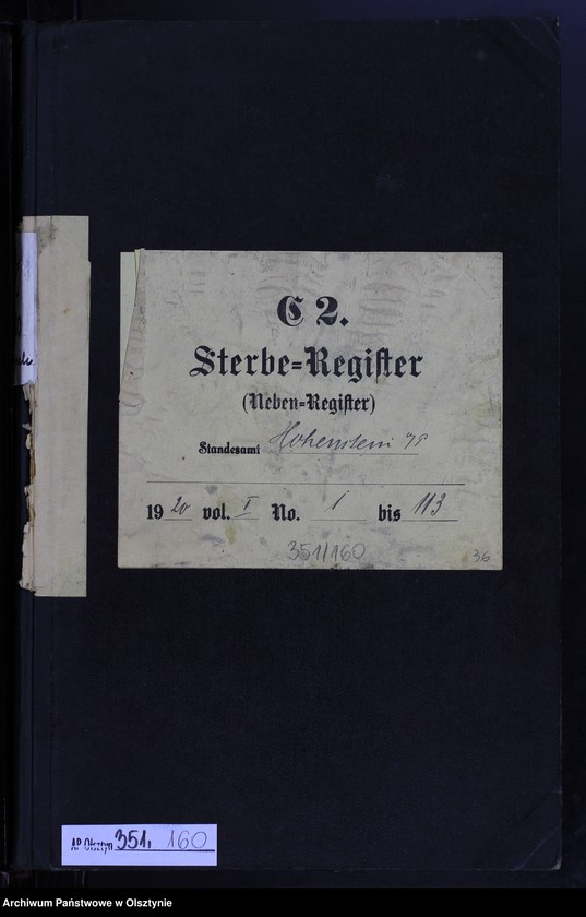 image.from.unit.number "Sterbe-Neben-Register Nr 1 - 113"