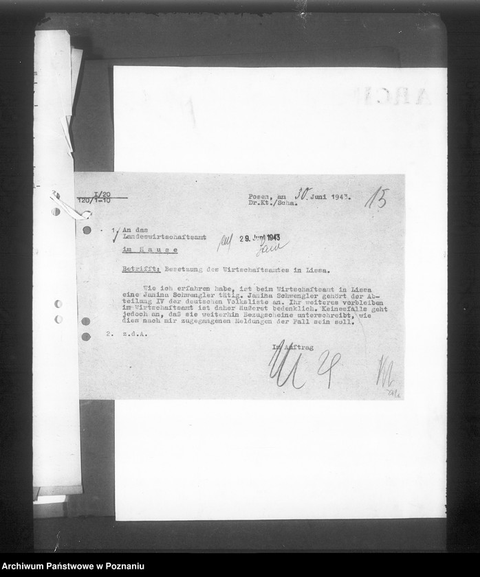 Obraz 19 z jednostki "Inspektion - Abteilung V/ W"