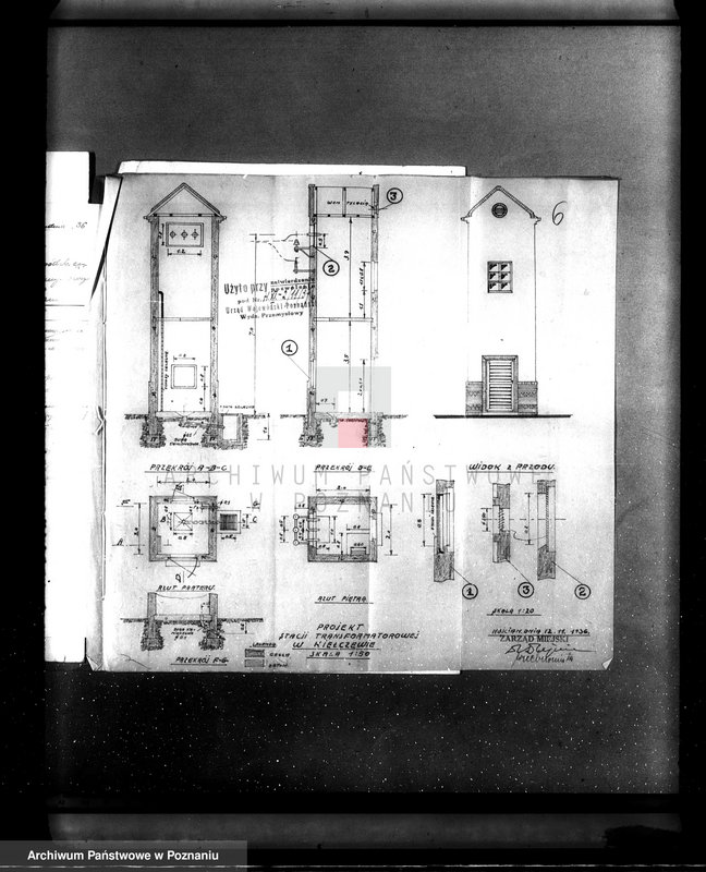 Obraz 9 z jednostki "Stacja transformatorowa w Kiełczewie, pow. kościański /podanie o pozwolenie na budowę/"