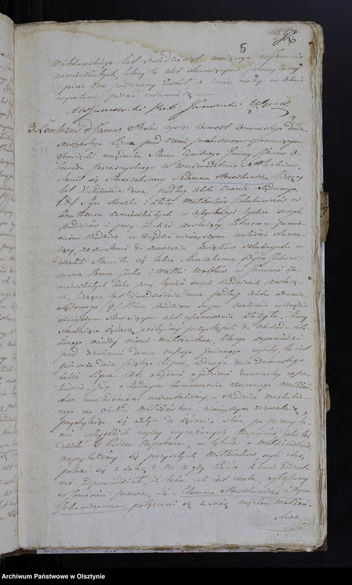 image.from.unit.number "Duplicat. Akta Małzenstw, Urodzenia, Zapowiedzi, Zeyscia Gminy Janów 1818/19-ty"