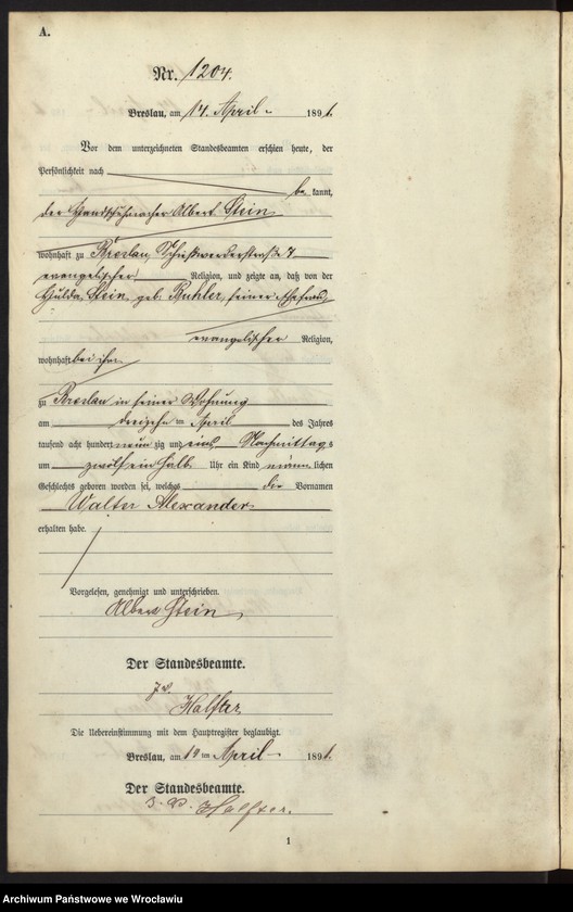 image.from.unit.number "Księga urodzeń Wrocław III 1891 t.03"