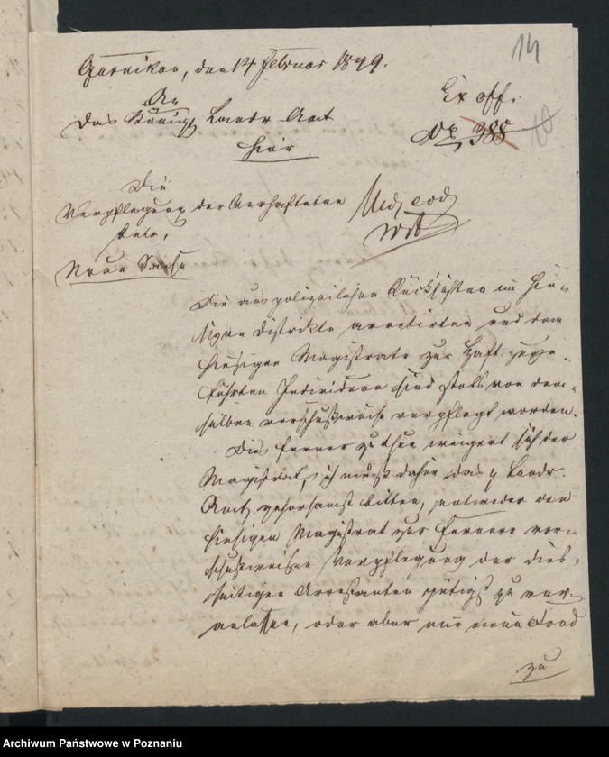 Obraz 18 z jednostki "A. betr. Dionisius von Chramiecki aus Lubicz"