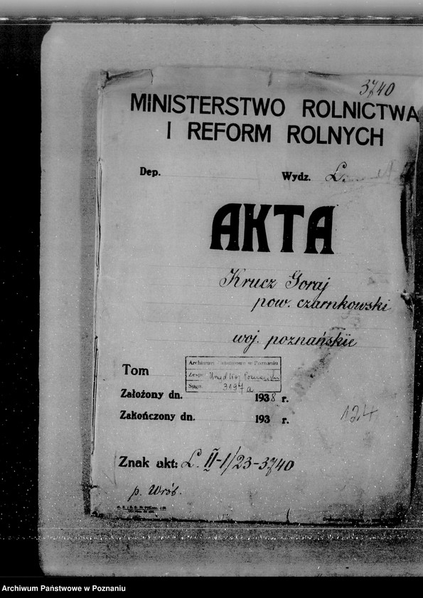 Obraz 4 z jednostki "Sprawa zalesienia majątku Krucz-Goraj"