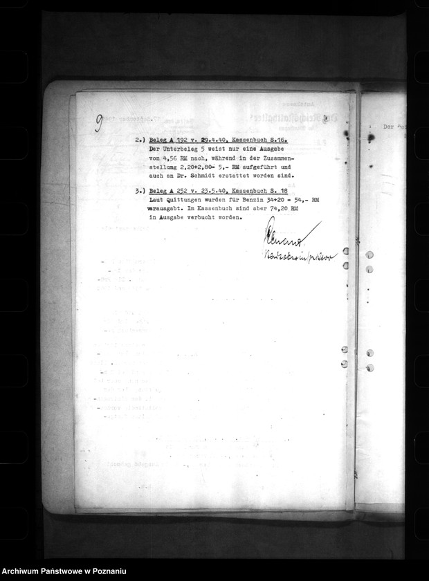 Obraz 13 z jednostki "Gräberzentrale- Mittelbewirtschaftung"