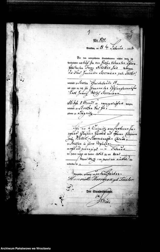 image.from.unit.number "Sterbe-Haupt-Register Breslau I 1883 Band 3"