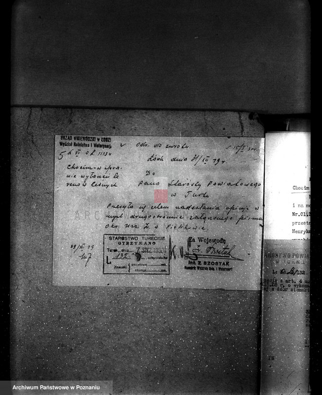 Obraz 9 z jednostki "Sprawa wyłączeń z art.. 4 ustawy z 28 XII 1925 r. i zatwierdzenie projektu planu gospodarczego dla lasu majątku Chocim powiat turecki"