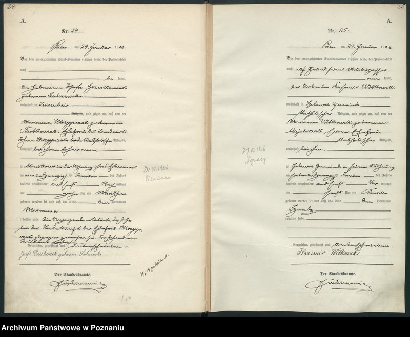 Obraz 15 z jednostki "Księga miejscowa urodzeń"