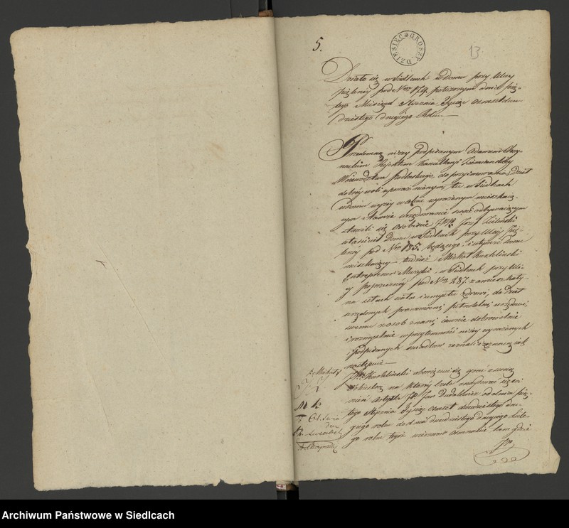 Obraz 11 z jednostki "Księga II Rok 1822 akta niehipoteczne Adama Chojnackiego Rejenta [Akta notarialne od nr 1 do nr 312]"