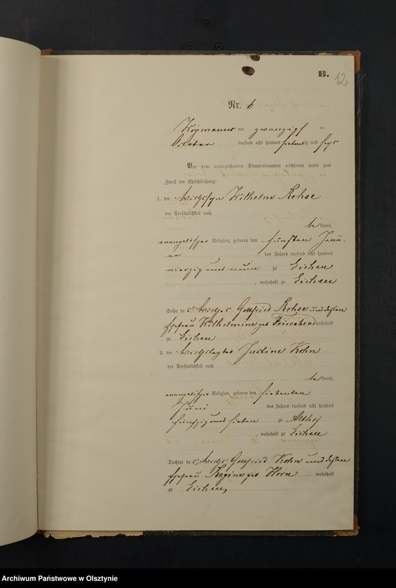 image.from.unit.number "Heiraths-Neben-Register Nr 1 - 10"