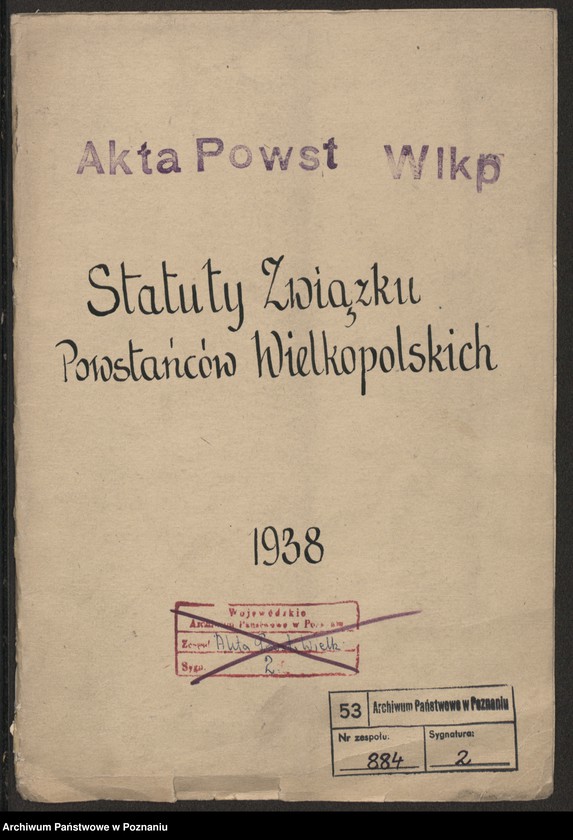 image.from.unit.number "Statuty Związku Powstańców Wielkopolskich."
