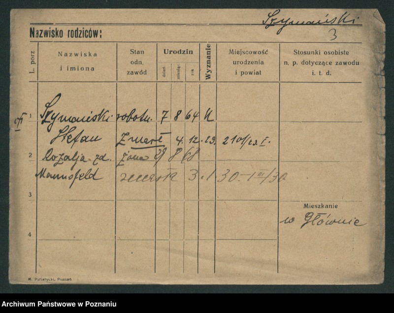 Obraz 10 z jednostki "Szymański (żonaci od Stefan do wdowy)"