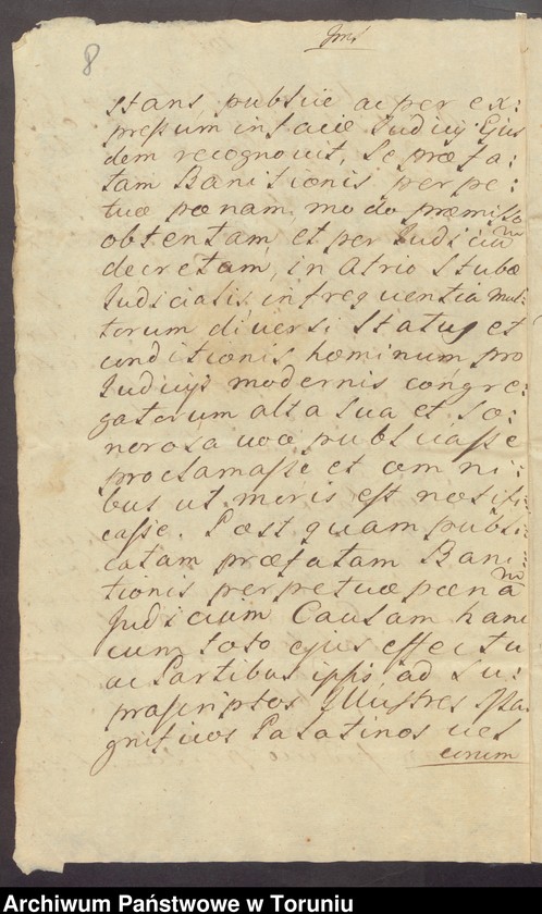 image.from.unit.number "Orzeczenie Trybunału i Kondemnata w sprawie Mirosław i Teresa z Gorzkowskich Trebnicowie przeciw Piotrowi i Antoniemu Kruszyńskim o dzierżawę majątku Cichoradz"