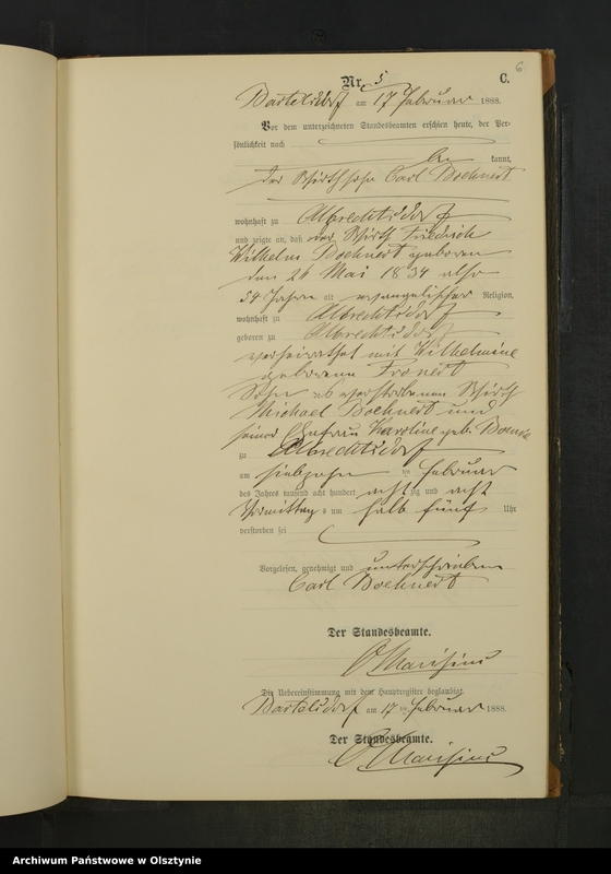 image.from.unit.number "Sterbe-Neben-Register Nr 1 - 45"