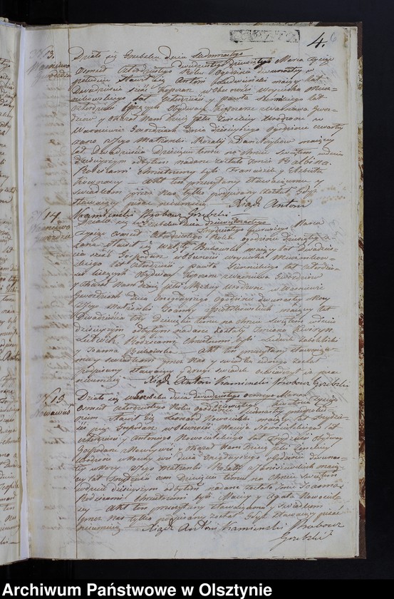 image.from.unit.number "Parafia Grzebsk Duplikat Akta Urodzenia, Zeńścia, Zaślubienia Rok 1840"