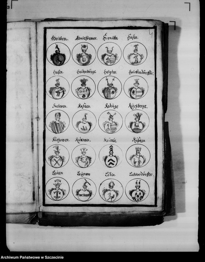 image.from.unit.number "Abbildungen von 178 adelichen grostentheils Pommern-Wappen der pommerschen adlichen Familien"