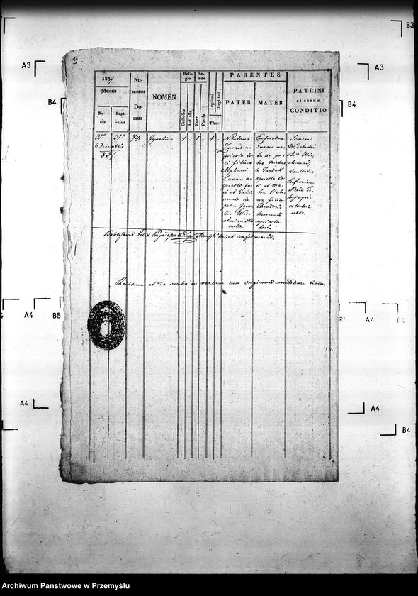 Obraz 13 z jednostki "[Kopie ksiąg metrykalnych parafii Gładyszów z filią Wirchnia (dekanat Gorlice)]"