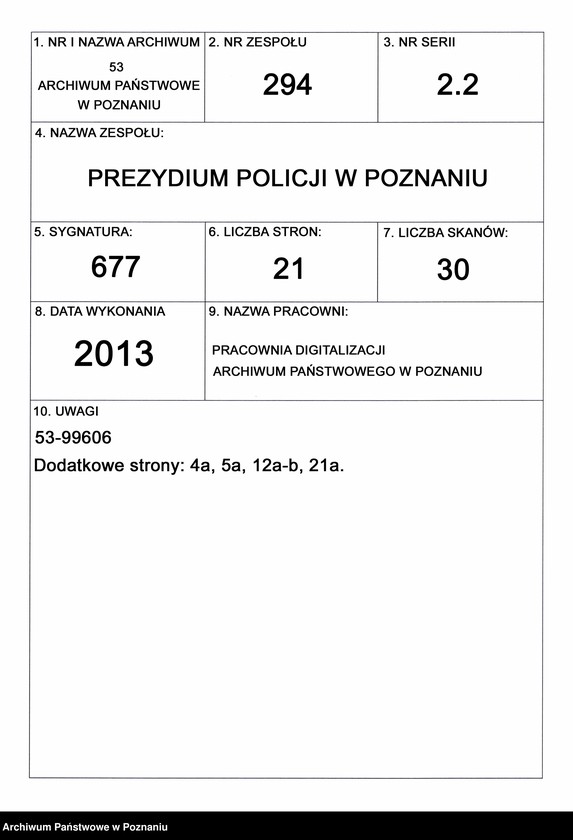 Obraz 1 z jednostki "A. betr. Felix Czaplicki /Emissär/ /Czapliński/"