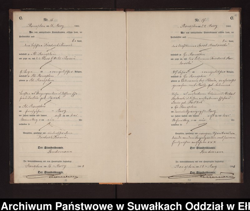 image.from.unit.number "Sterbe-Neben-Register des Preussischen Standes-Amtes Gr. Konopken Kreis Loetzen"