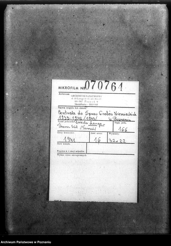 Obraz 2 z jednostki "Frieda Lange - Thorn Lüd (Toruń)"