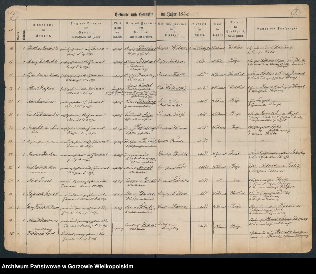 image.from.unit.number "Duplikate der Hauptkirche zu Landsberg an der Warthe (zawiera także księgę zgonów Konko5rdien, reformirte und Militair Kirchen Gemeinde z 1869 r.)"