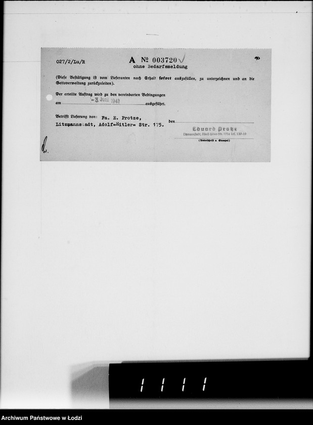 Obraz 14 z jednostki "Aufträge, Lieferscheinen und Rechnungen 3712-7810."