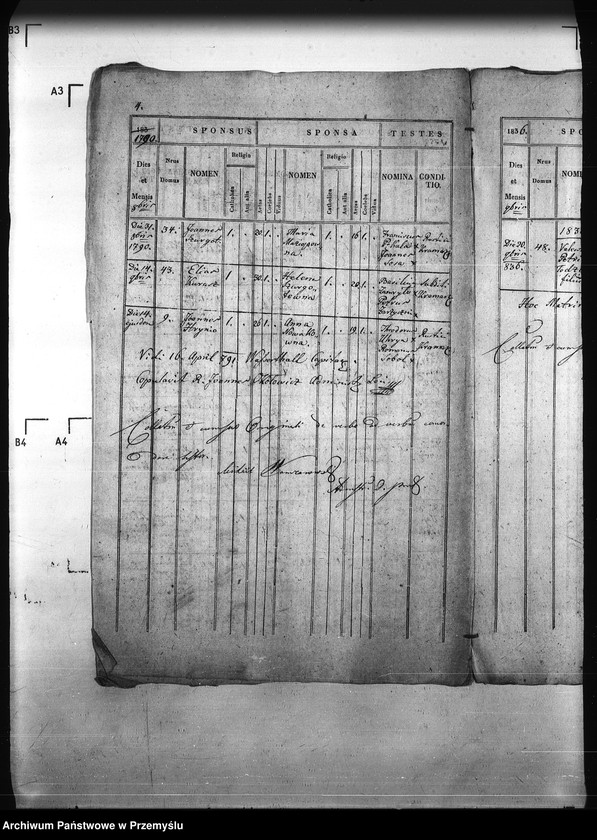 Obraz 11 z jednostki "[Kopie ksiąg metrykalnych parafii Kramarzówka (dekanat Pruchnik)]"