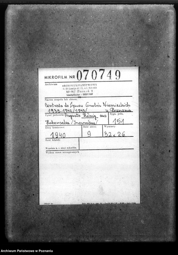 Obraz 2 z jednostki "Auguste König aus Hohensalza (Inowrocław)"