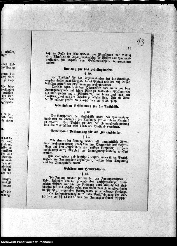 Obraz 16 z jednostki "Statut der Böttcher-Meister-Innung zu Posen"