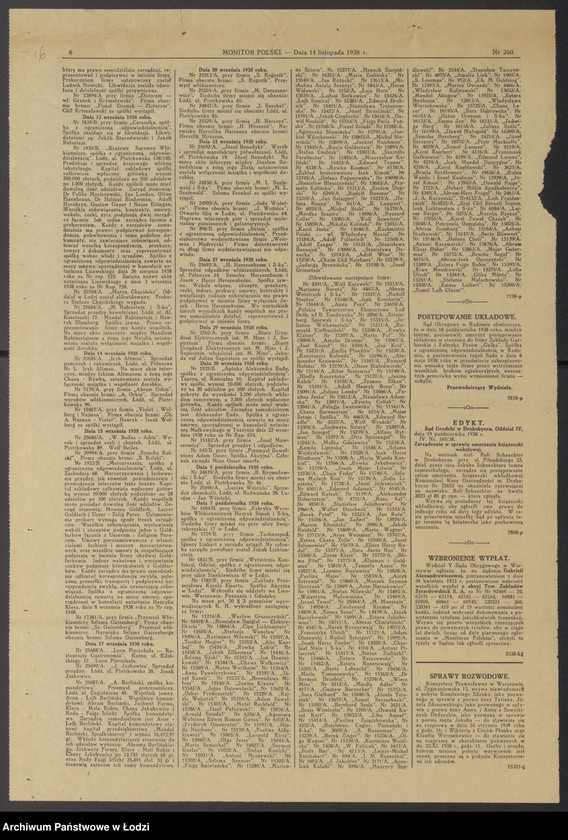 Obraz 18 z jednostki "Dom Handlowo-Komisowy- Aron Helpern, Szlama Zelman Diament- komis i przedstawicielstwo firm- Rygawar sp. akc. Piast sp. akc. oraz inne tranzakcje handlowe"