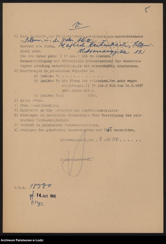 Obraz 7 z jednostki "Mejlech Reibenbach – sprzedaż fajansu"