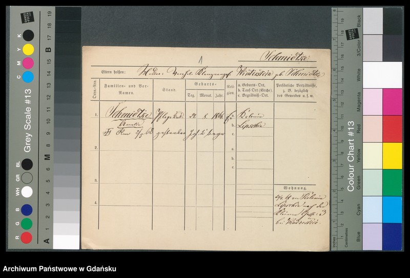 image.from.unit.number "Karty meldunkowe: Schmidtke - Schmirgalski"