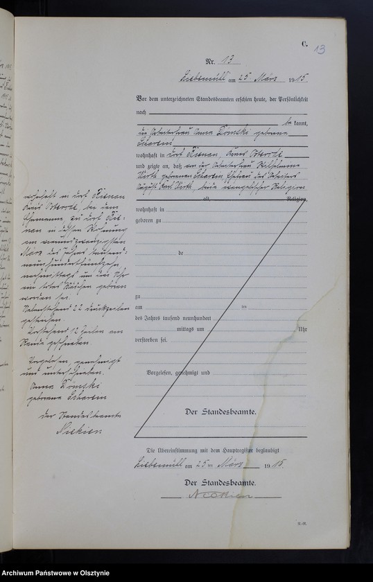 image.from.unit.number "Sterbe-Neben-Register Nr 1 - 81"