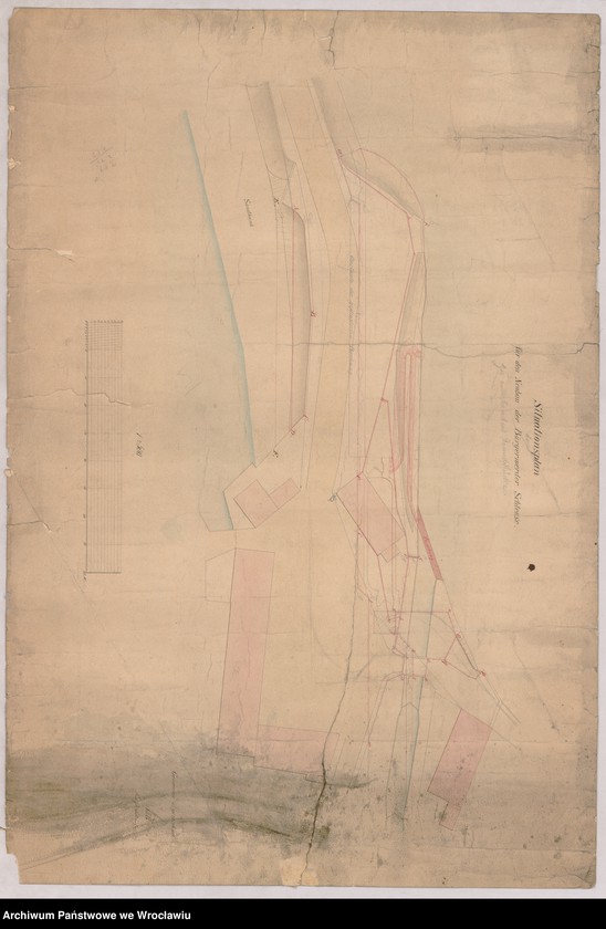 Obraz 1 z jednostki "Situationsplan für den Neubau der Bürgerwerder Schleuse"