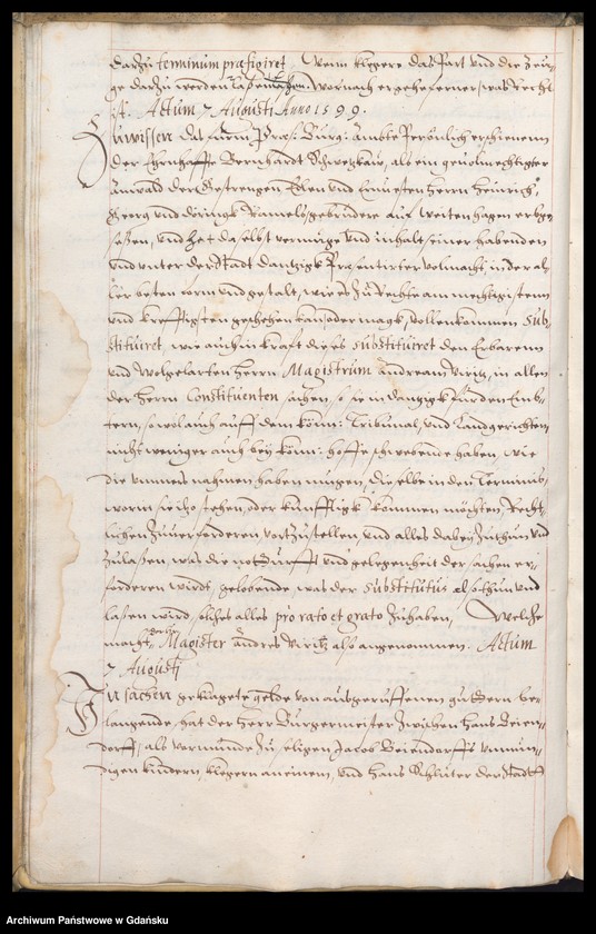 image.from.unit.number "H. Bürgerm. Daniel Czirenberges Ambtbuch erste theil vom [5.VIII.1599-16.III.1600] /indeks/"