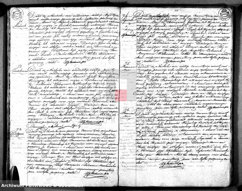 image.from.unit.number "[Księga akt urodzeń, małżeństw i zgonów wyznania rzymskokatolickiego w Kaletniku] 1861 r."