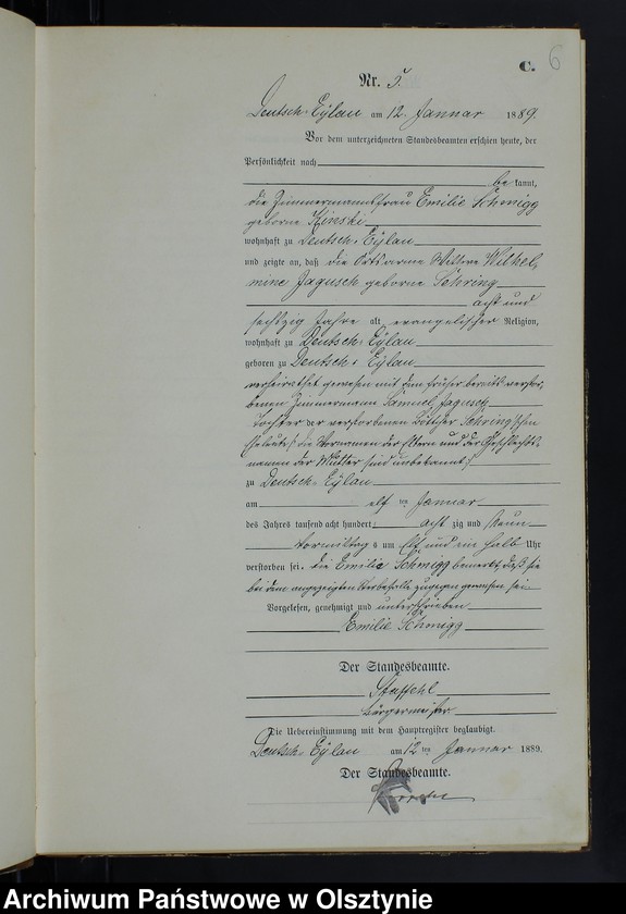 image.from.unit.number "Sterbe-Neben-Register Nr 1 - 98"