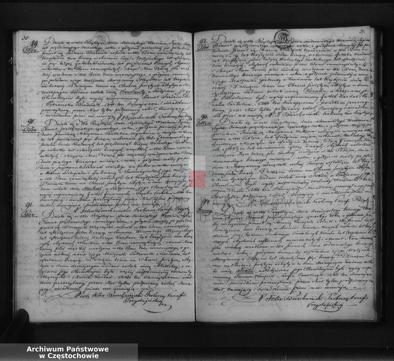 Obraz 18 z jednostki "Księga duplikat [akt] urodzonych, zaślubionych i zmarłych Parafii Przystajń w w okręgu częstochowskim, dekanacie krzepickim z roku 1854"